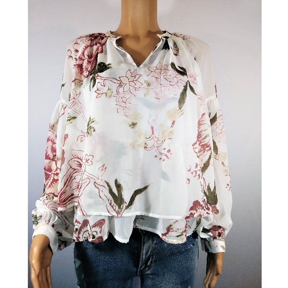 Lucky Brand floral Printed top - Picture 3 of 3